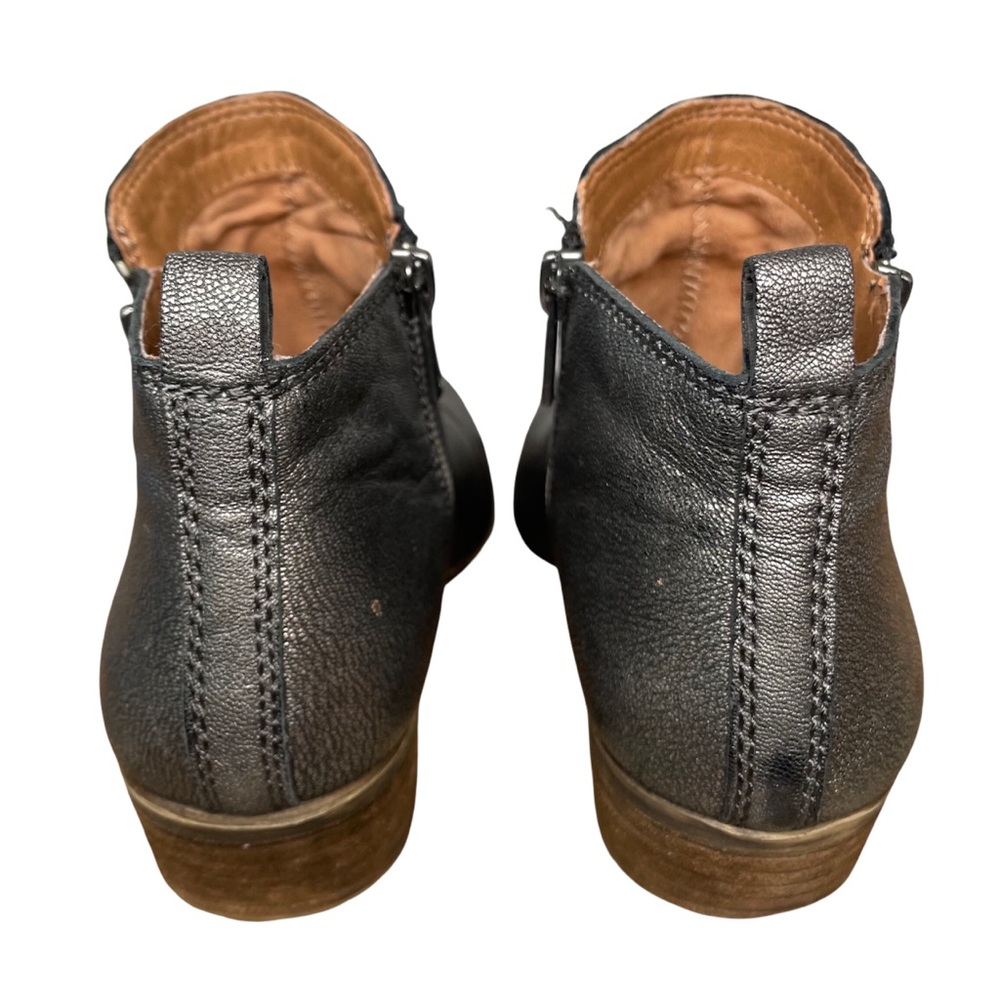 LUCKY BRAND Metallic Basel Ankle Bootie Double Zip Women’s size 8 - Picture 4 of 6